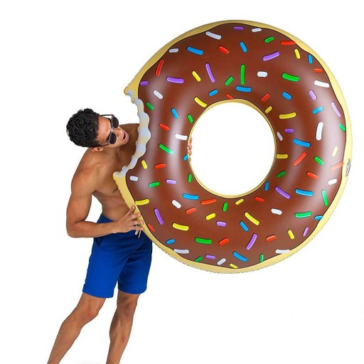 Plavecký kruh VEĽKÝ 120cm DONUT nafukovací matrac DO VODY darčekový donut