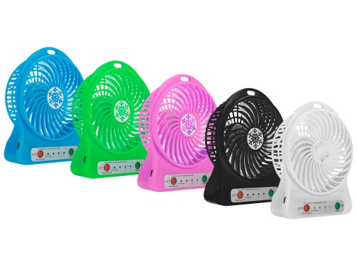 VÝKONNÝ MINI VENTILÁTOR, USB STOLNÝ VENTILÁTOR S BATÉRIOU