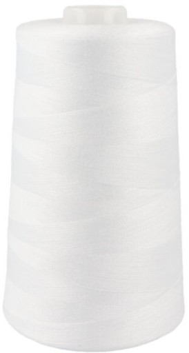Strojová niť pre Overlock Machine Large White 5000m