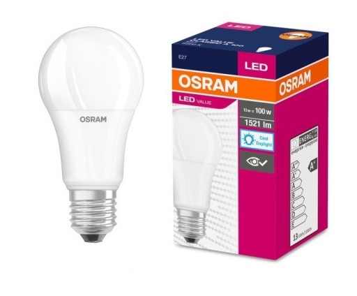 E27 LED žiarovka 13W=100W 6500K Studená 1521lm OSRAM