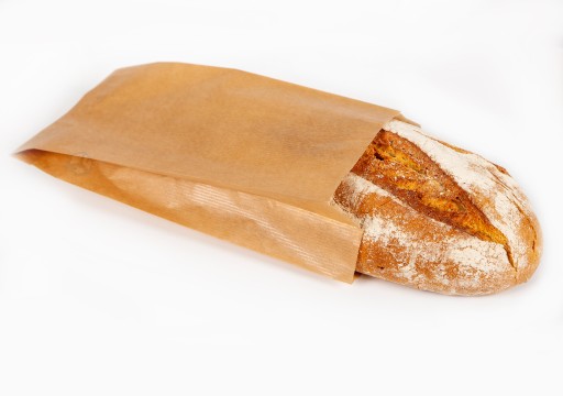 Papierové sáčky raňajkové sáčky hnedé šedé skladané 15x6x28 100 ks