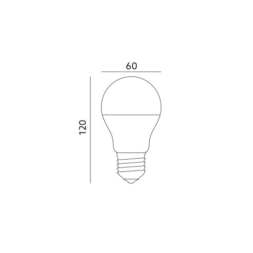 E27 LED žiarovka, teplá biela farba svetla, 11W