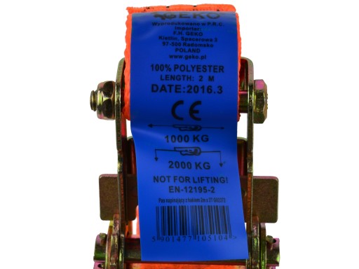 Transportný pás s račňou 2m/2T/35mm