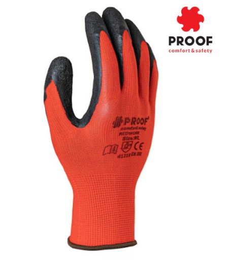 PRACOVNÉ RUKAVICE OCHRANNÉ LATEXOVÉ RUKAVICE SILNÝ DÔKAZ REDWORK 1 PÁR Veľkosť 7