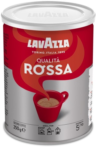 Lavazza Qualita Rossa mletá káva, 250g plechovka