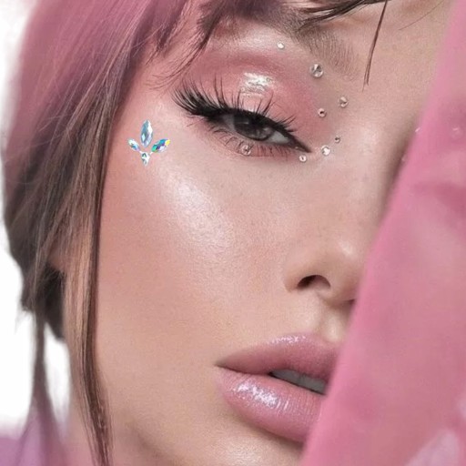 NÁLEPKY KRIŠTÁĽOV TVÁR ZIRKONIOVÉ DIAMANTY 3D OČI MAKE-UP NECHTY