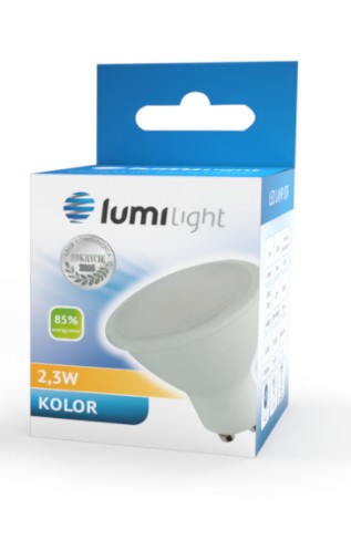 GU10 LED ŽIAROVKA 2,3W ČERVENÁ 230V JDR AL