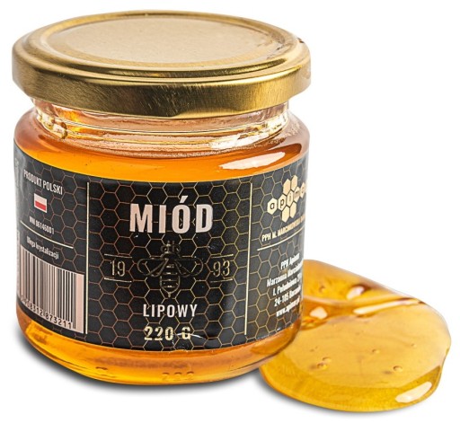 Lipový med 220g Poľský PREMIUM prírodný čaj