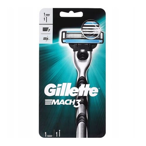 Máte Gillette Mach 3. až do cieľa s výslovnosťou zaostriť 1 kus.
