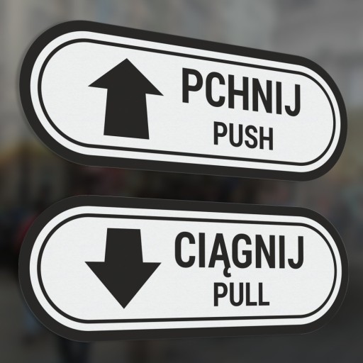 Push Pull - Push Pull - samolepky 4x11