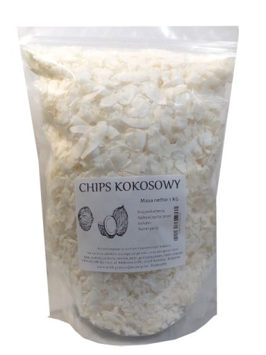 COCONUT CHIPS prírodné kokosové chipsy 1kg ECOBI
