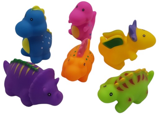 MÄKKÉ figúrky DINOSAURS HRAČKA DO KÚPEĽKY
