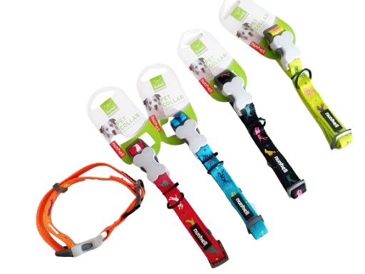 Látkový obojok pre PSA MAČKU, malý, patentný, odolný, pevný, 25-40 cm