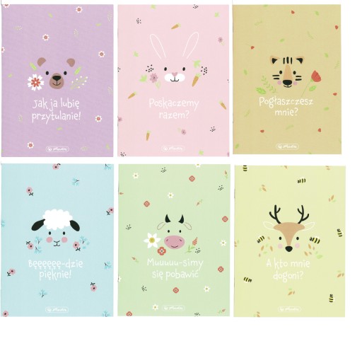Zápisník A5, 16 štvorcových listov, Pastel Cute
