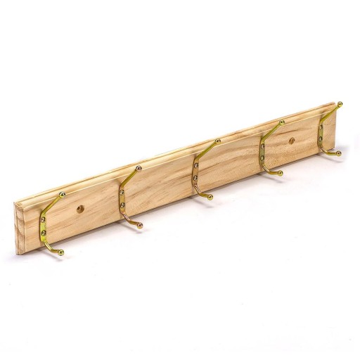 VEŠIAK, drevený nástenný držiak, VEŠIAK, 50 cm