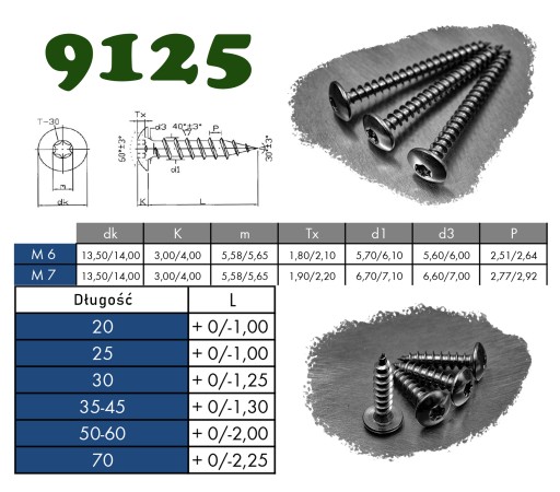 6x60 SKRUTKA DO NEREZOVÉHO HUBOVÉHO DREVA 9125 (10)