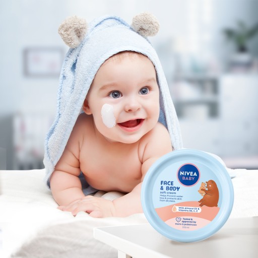 NIVEA BABY ošetrujúci krém na tvár a telo 200 ml