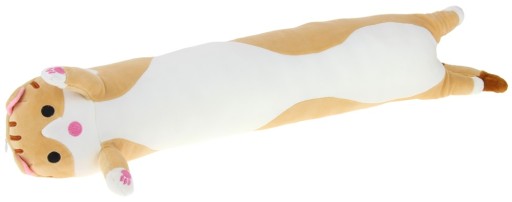 Mäkký plyšový plyšový valec na vankúš 50 cm XL