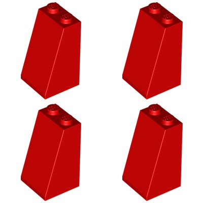LEGO 3684c DRÁŽKOVÉ KROVINKY 2x2x3 červené (15g) 4 ks.