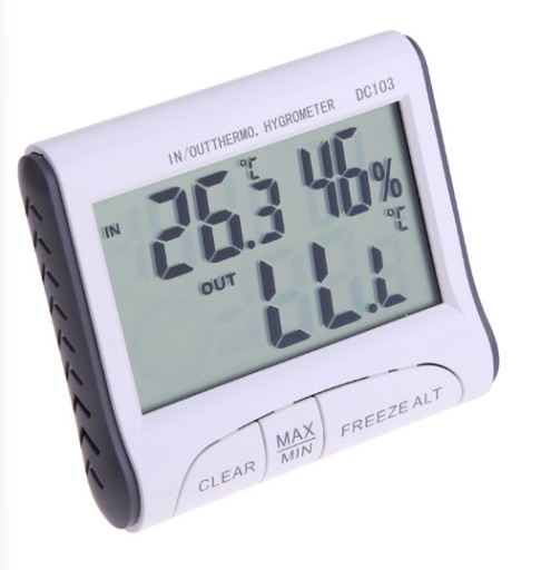 TEPLOMER HYGROMETER VNÚTORNÁ VNÚTORNÁ IZBOSTNÁ METEOSTANICA