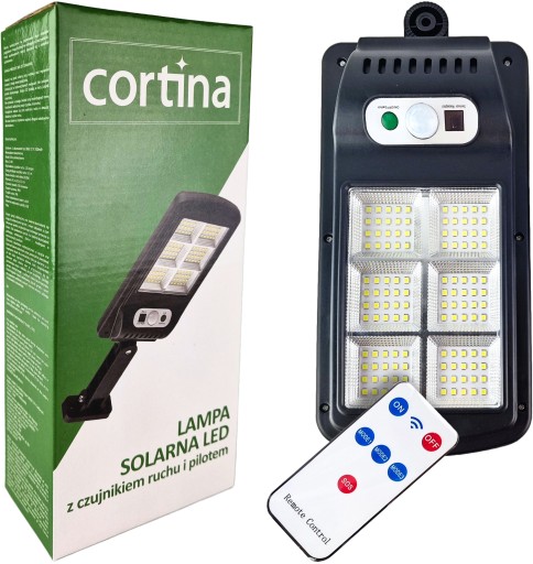 SOLÁRNA LAMPA SENZOR POHYBU DIAĽKOVÉ OVLÁDANIE IP65 120 LED 3 REŽIMY SVETLA VÝKONNÝ
