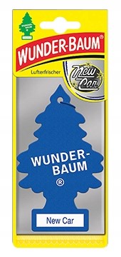 Vôňa WUNDER-BAUM NEW CAR AUTO, osviežovač vzduchu na vianočný stromček