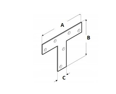 TYP PLOCHÉHO TEPLOSTNÉHO KĹBU T 76x76x16x2,0mm