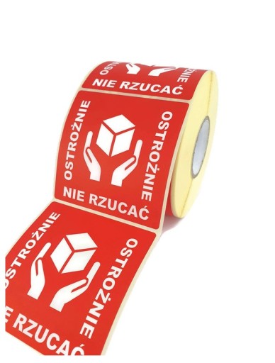 Štítky UPOZORNENIE NEVHAZUJTE sklenené nálepky x1000