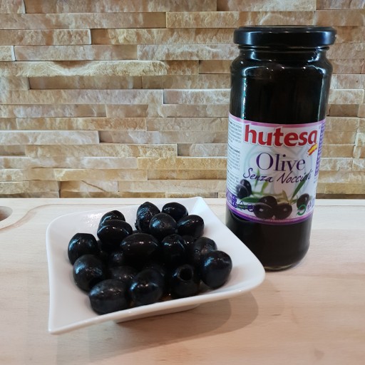 Čierne olivy nakrájané na plátky 350g HUTESA Španielsko