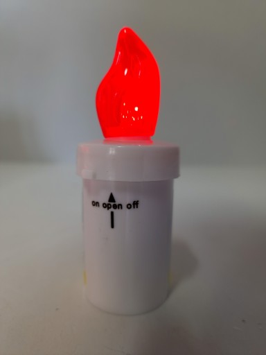 LED vložky na batérie R6 na sviečky, vložky do sviečok, elektrické červené vložky