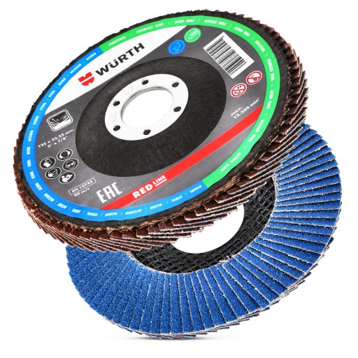 Lamelový kotúč na brúsenie ocele 125x1mm P60 WURTH Strong 1ks