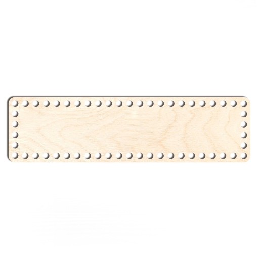 drevený základný košík dno 10x37cm obdĺžniková preglejka