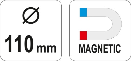 Magnetická miska Yato YT-08295 + gumený kryt + bal