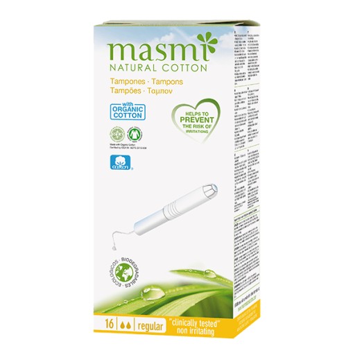 Masmi Ekologické tampóny Regular (s aplikátorom) 16 ks