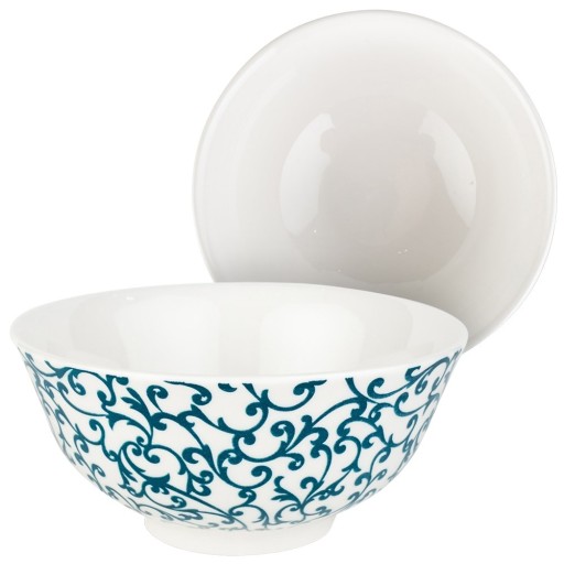 Miska MISKA na polievku, vločky, šaláty, snacky, porcelánová miska na šalát, 600 ml