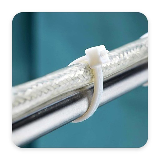 200x sťahovacie pásky Káblové pásky Zipsy 4,8 x 250 mm Silné UV sťahovacie pásky