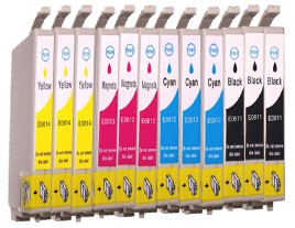 1x atrament pre EPSON D68 D88 DX3850 DX4200 T0611-T0614