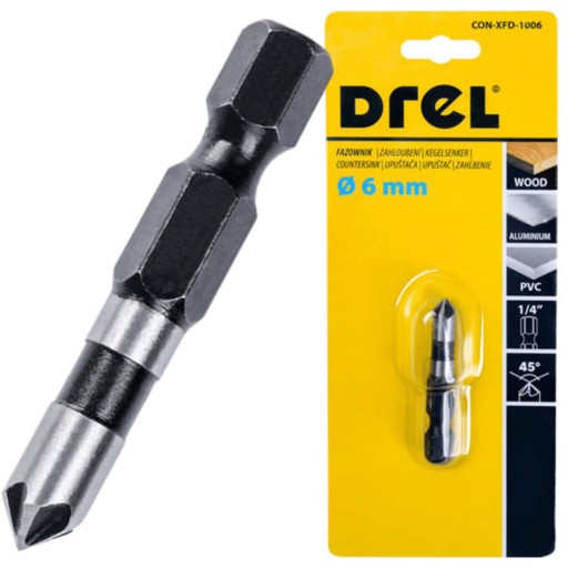 ZÁHLUBNÁ VŔTAČKA SKÁZANIE DO DREVA, KOV 6 MM