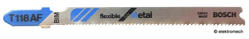 BOSCH pílový kotúč na kov T118AF FLEXIBLE bimetal