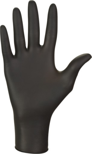 MERC BLACK nitrilové rukavice čierne r.L