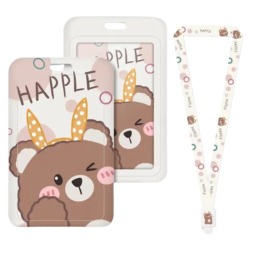 Puzdro na karty Lanyard UHOO 7148 Happy Bear