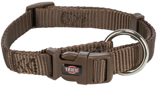 Premium, obojok, pes, lieskový orech, popruh, S: 25–40 cm/15 mm