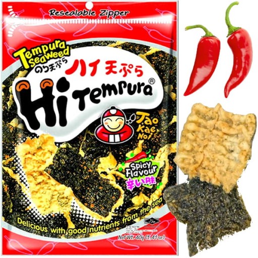Chrumkavá riasa riasa v Tempura Pikantná horká 40 g