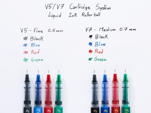 Guľôčkové pero pre PILOT V5 Cartridge čierne
