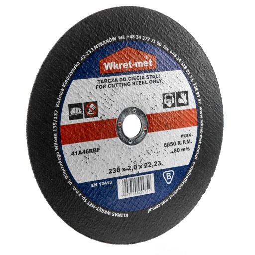 Korundový kotúč na rezanie kovu 230x2,0 priemer 22