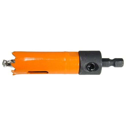 Sada - Bimetalová dierová píla, priemer 19 mm + adaptér