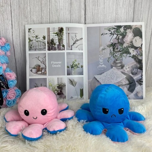 OBOJSTRANNÝ PLYŠOVÝ MASKOT CHOBOTNICE