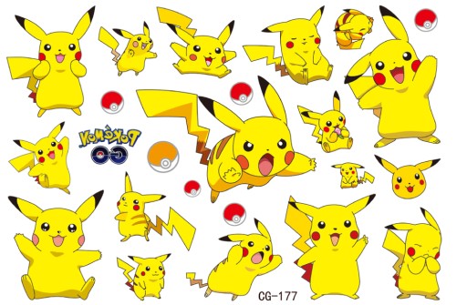Umývateľné tetovanie POKEMON CG177 pre deti