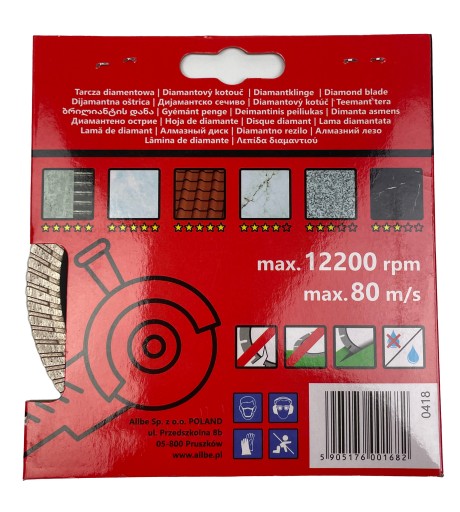 DIAMANTOVÝ DISK PRE ŽELEZOBETÓN 115X10X22,2