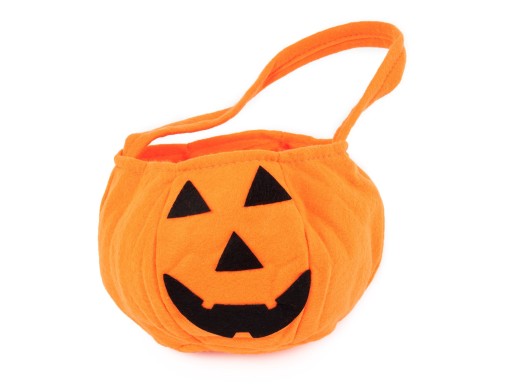 TEKVICOVÝ KOŠÍK SLADKOSTI nádoba CANDIES halloween
